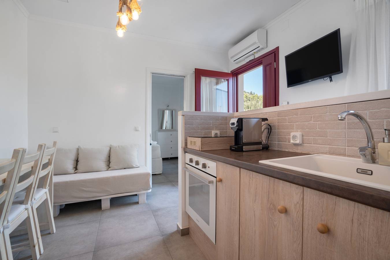 Ganze Wohnung, Ferienwohnung 'Aletri und Orgoma' mit Meerblick, Wi-Fi und Klimaanlage in Vathy, Griechenland