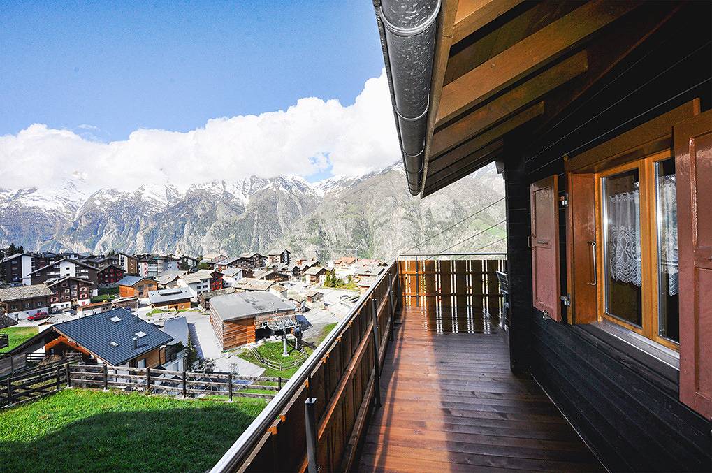 Ganze Ferienwohnung, Chalet Dilaila Fewo oben in Grächen, Walliser Alpen