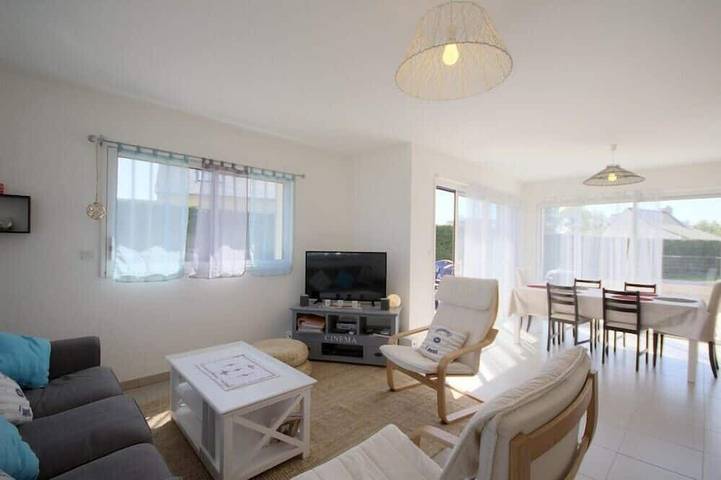 Location de vacances pour 8 personnes, avec jardin, animaux acceptés à Erdeven