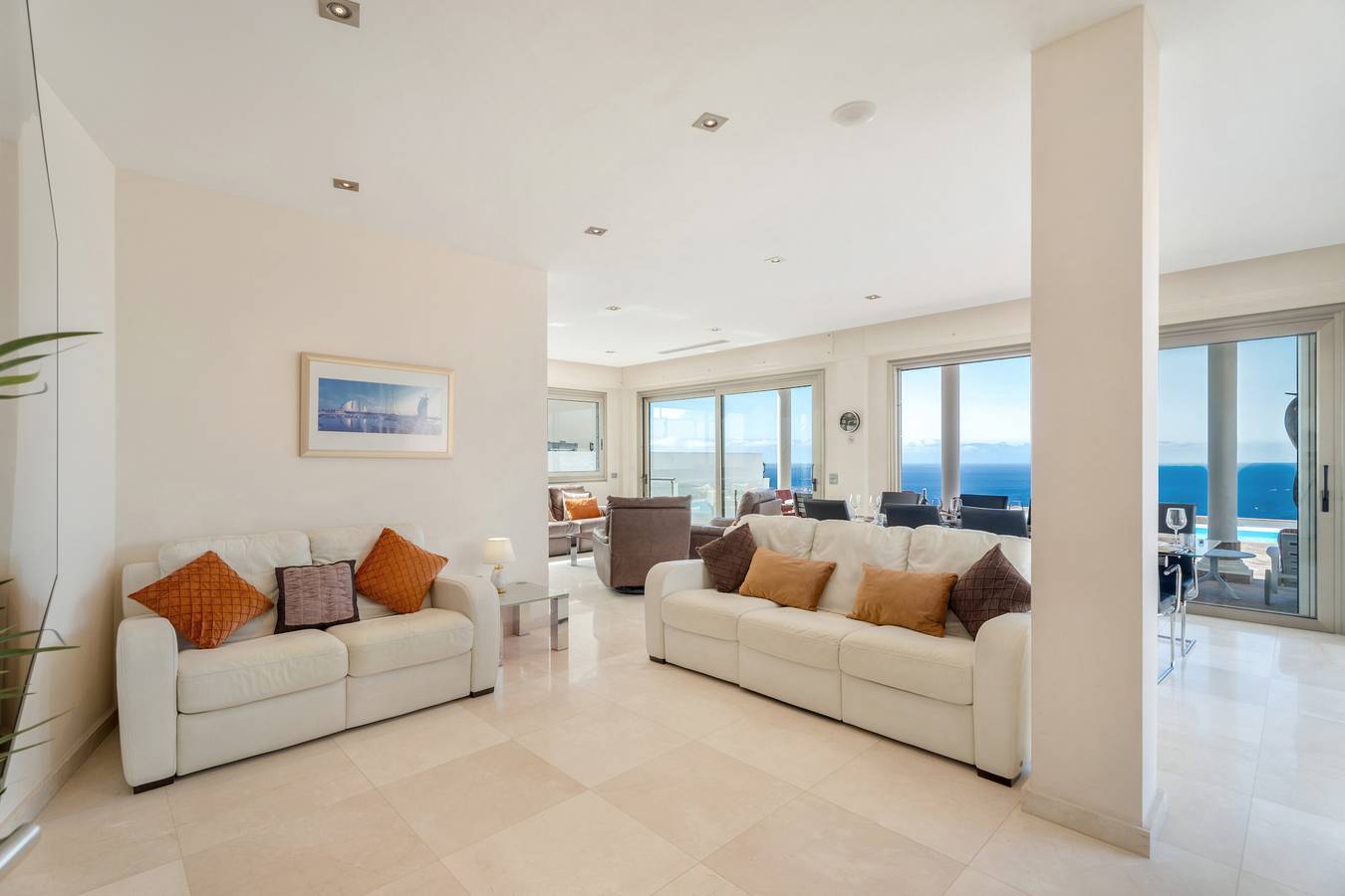 Villa "Casa Bella Vista", vue sur mer, piscine, jacuzzi, sauna, Wi-Fi, A/C, balcon et terrasse in San Eugenio Alto, Adeje