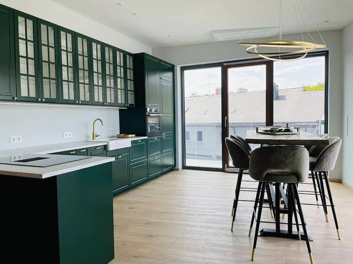 Gîte pour 2 personnes, avec Balcon ainsi que Terrasse et Vue à Herborn