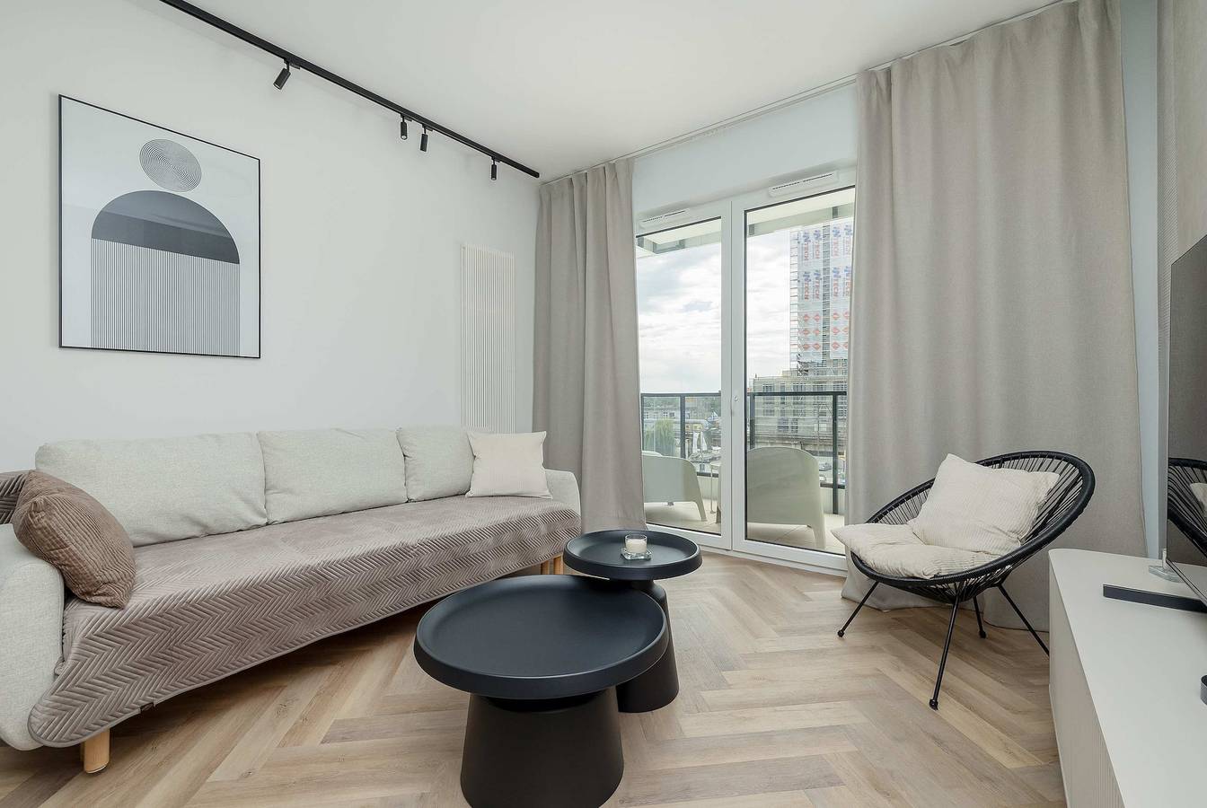 Ganze Wohnung, Stylish Apartment with River Views | Garage in Stettin, Baltic Sea Pomerania