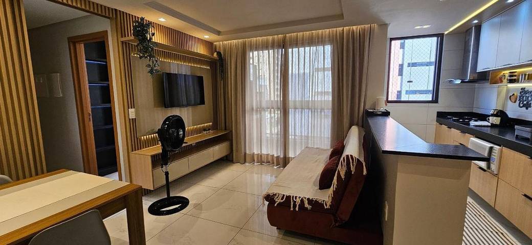 Casas e apartamentos de temporada para 5 pessoas, com balcão e piscina e ainda vista em Cabedelo