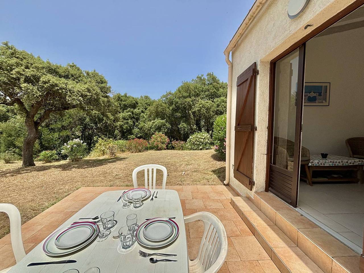 Appartement entier, Appartement F2 avec Piscine, Tennis et Jardin à Porticcio in Grosseto-Prugna, Région d'Ajaccio