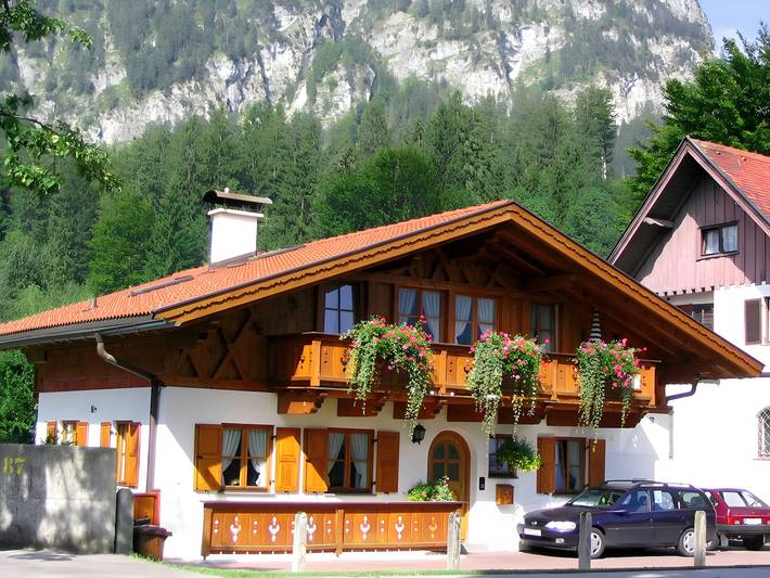 Hütte für 3 Personen, mit Balkon in den Ammergauer Alpen
