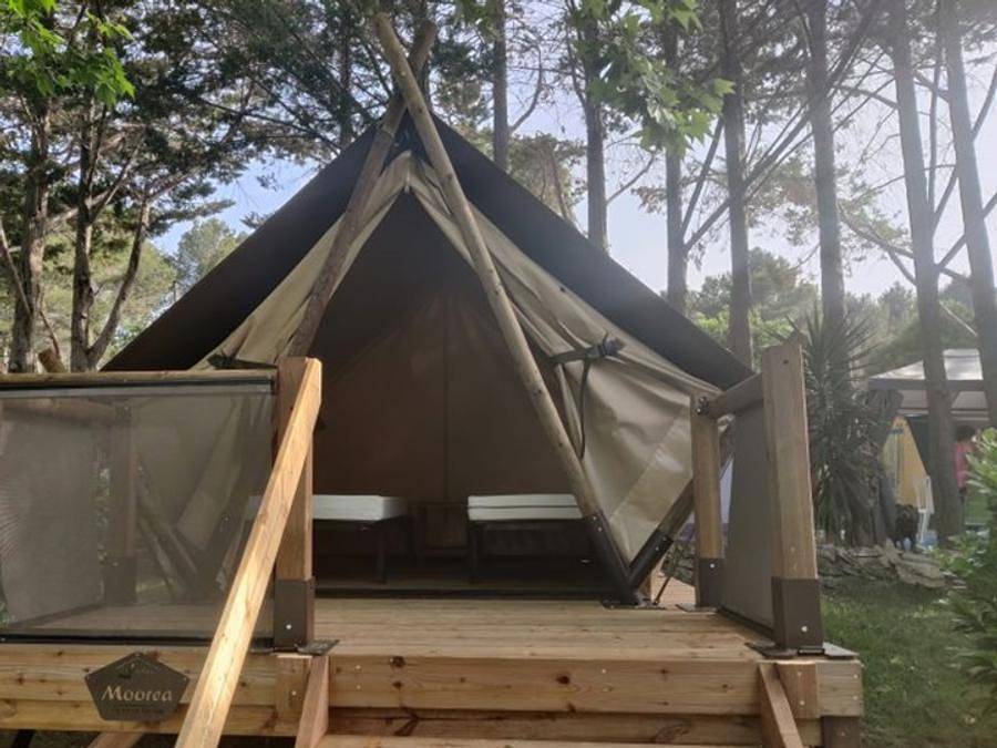 Camping Borepo - Safarizelt 2 personen - Zelt Mooera - 1 Zimmer in Villeveyrac, Mittelmeerküste (Frankreich)