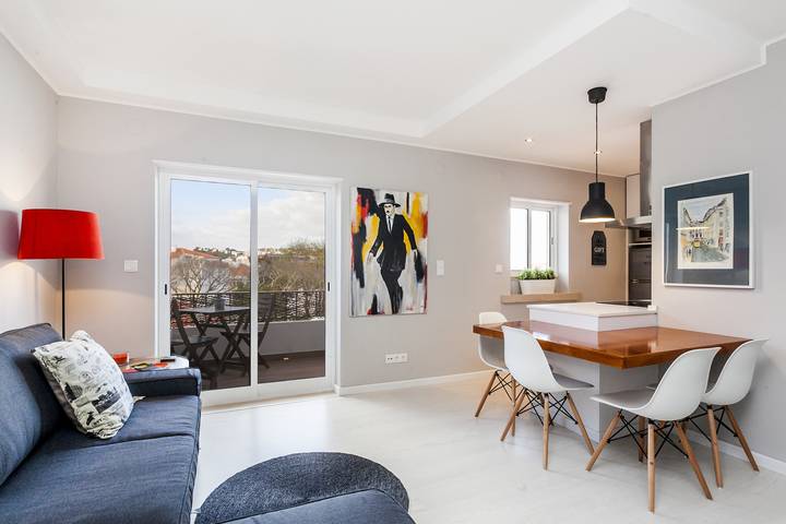 Apartamento de férias para 2 pessoas, com varanda em Cascais