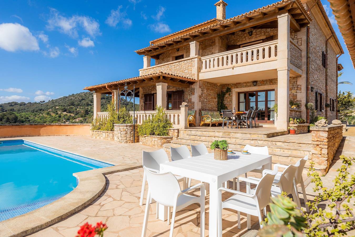 Casa de vacaciones Es Turó con vistas al mar, Wi-Fi, piscina y jardín in Felanitx, Mallorca Sur