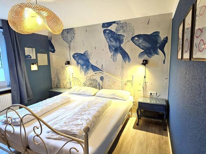 Ganze Ferienwohnung, Nis Puk _Fw Habel (Eg) - Ferienwohnung in Utersum: 50 m² mit Terrasse, Strandnah (500 m) in Nordfriesische Inseln (Schleswig-Holstein) (Schleswig-Holstein), Utersum