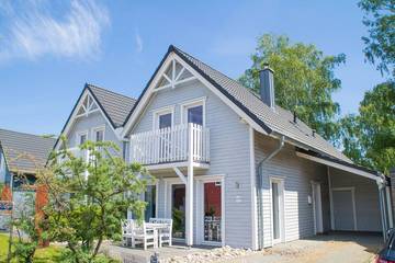Ferienhaus für 6 Personen, mit Balkon und Garten sowie Sauna, mit Haustier in Gager