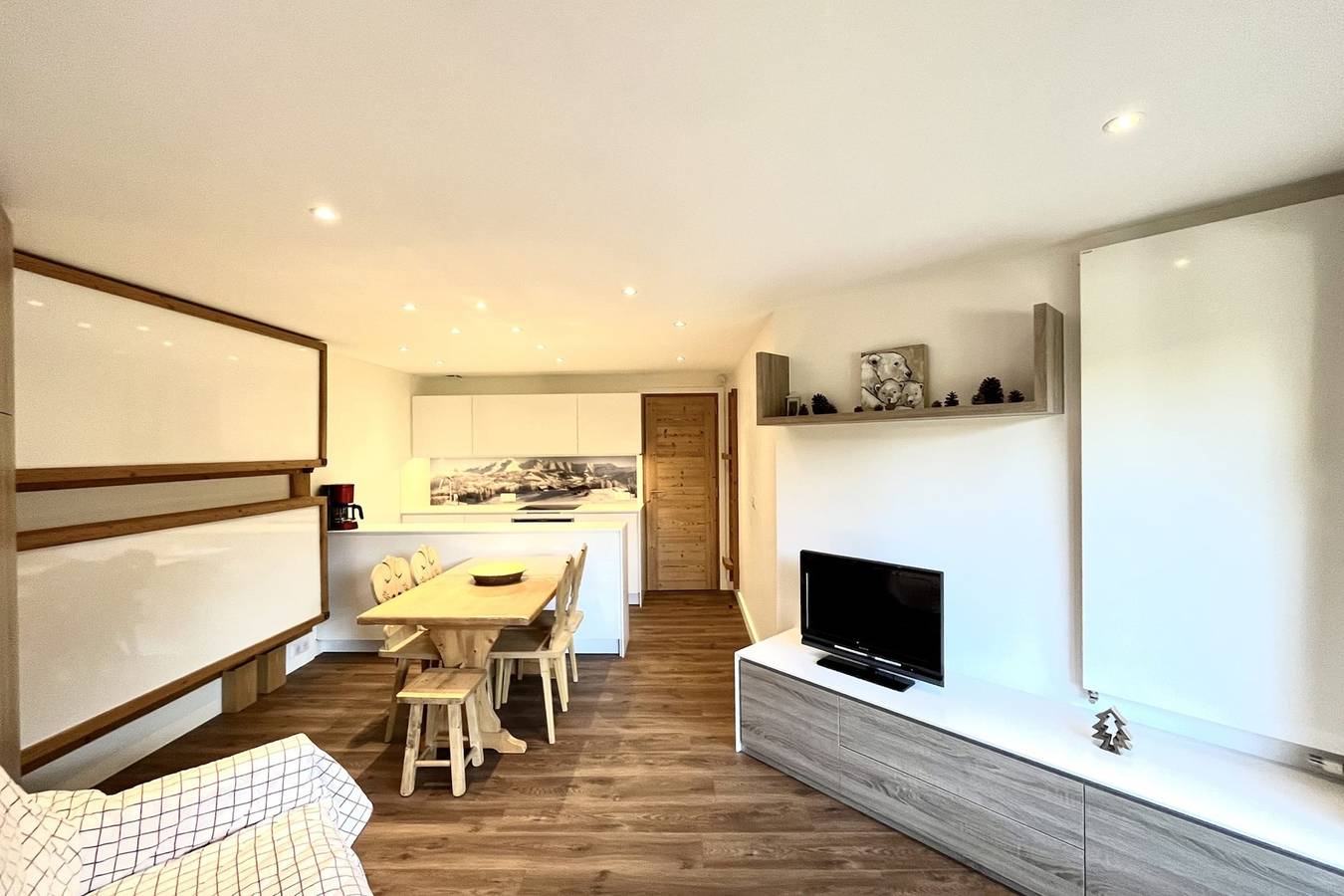 Gehele studio, Studio voor 3 personen met balkon in Megève, Pays du Mont-Blanc