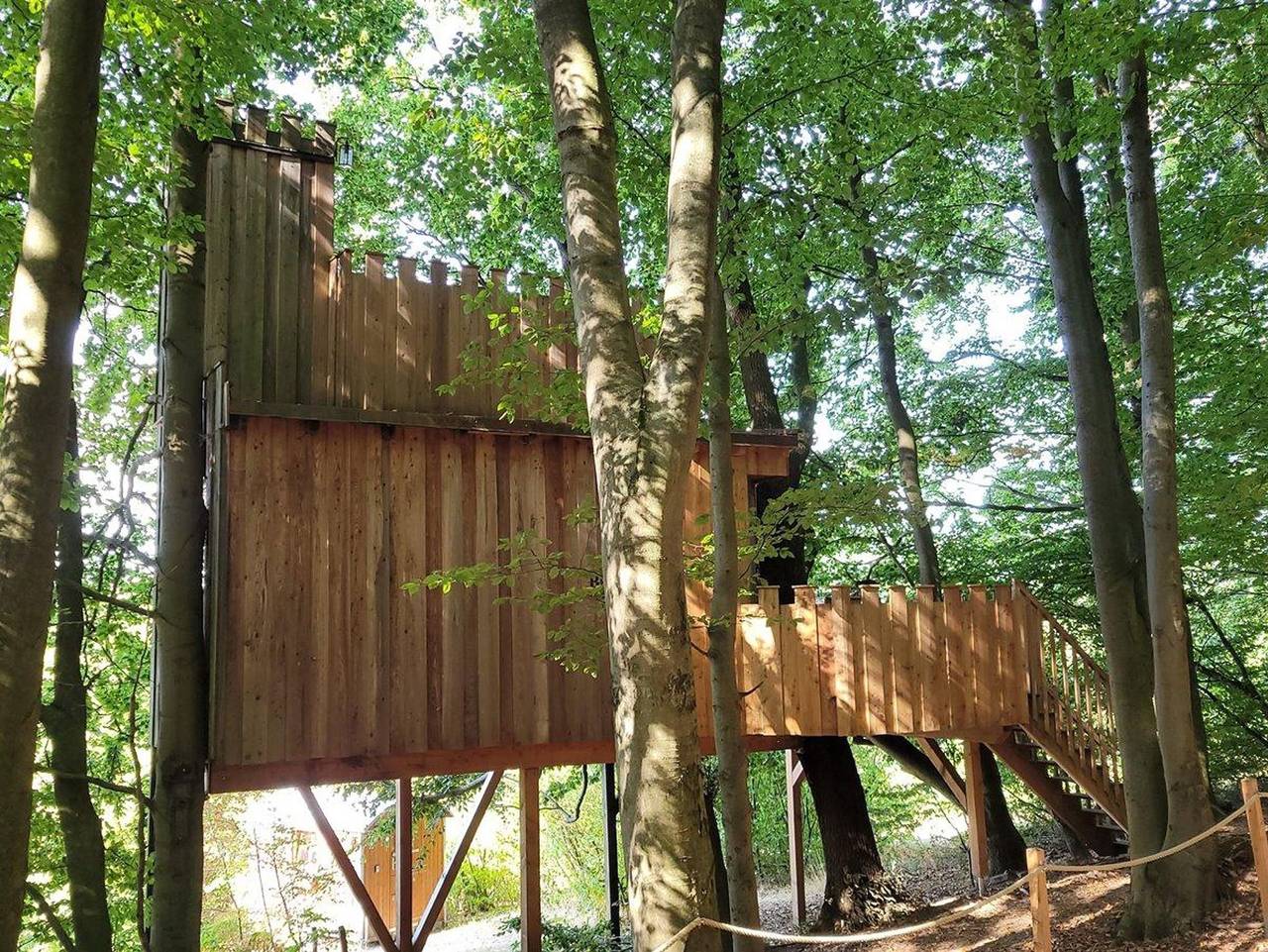 Ganze Ferienwohnung, Baumhaushotel Solling - Baumzelt Fichte in Uslar, Weserbergland
