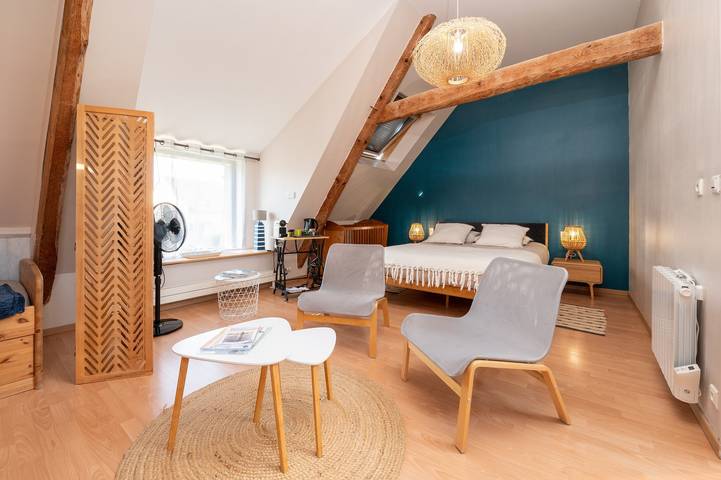 Chambre d’hôte pour 3 personnes, avec jardin, animaux acceptés