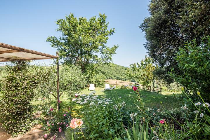 Appartamento intero, Appartamento per vacanze "Casa Francesco" con giardino in comune e Wi-Fi in Murlo, Siena e dintorni