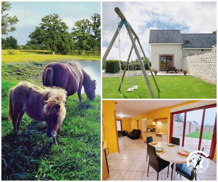 Location de vacances pour 5 personnes, avec vue ainsi que terrasse et jardin dans Bonchamp-lès-Laval