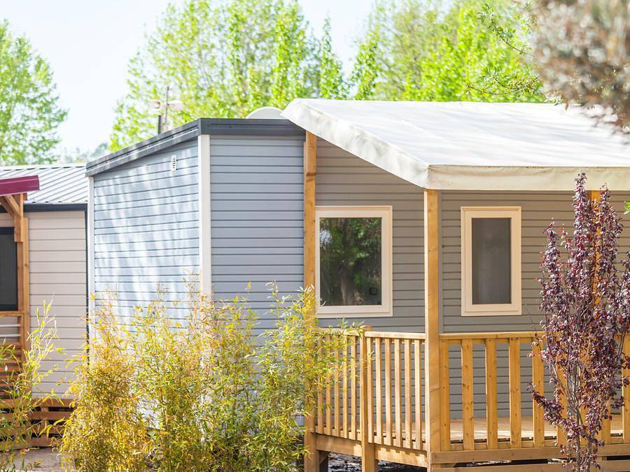 Camping La Grainetière - Mobilhome 6 personas - Mobil home | Premium | 3 Dormitorios | 6 Pers | Terraza elevada | Aire acondicionado | Tv in Batz-sur-Mer, Côte de Jade