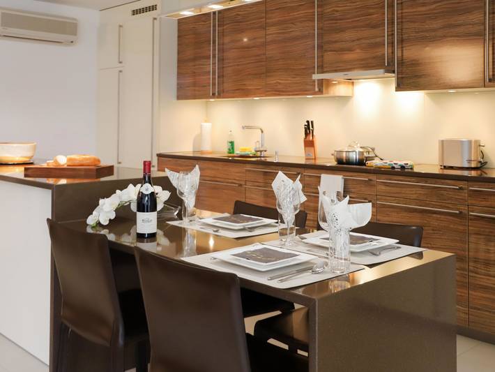 Ferienwohnung für 3 Personen, mit Ausblick und Seeblick sowie Sauna und Garten am Genfer See - 4