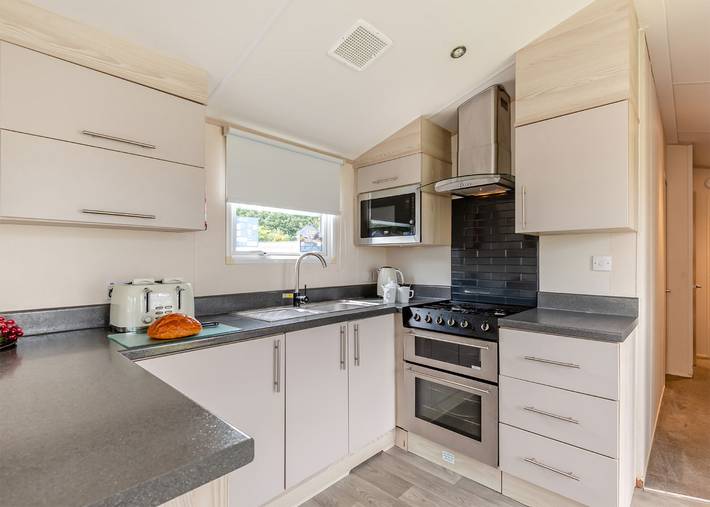 Gold Caravan with parking in Skegness, Lincolnshire
