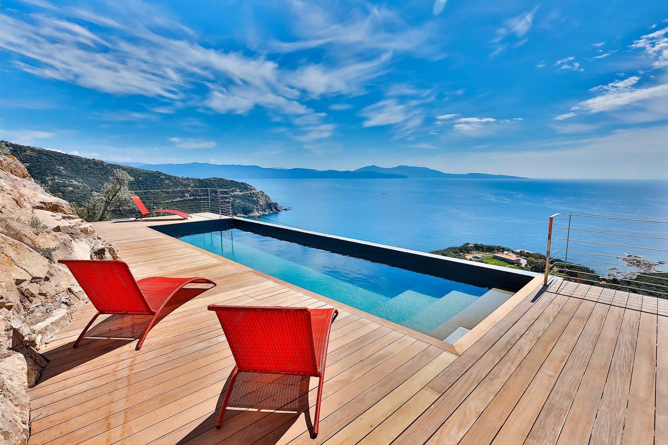 Luxurious architect-designed property pool sea view in Cargèse, Parc naturel régional de Corse