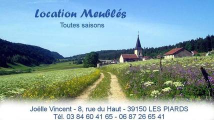 Gîte pour 6 personnes, avec terrasse dans Les Piards
