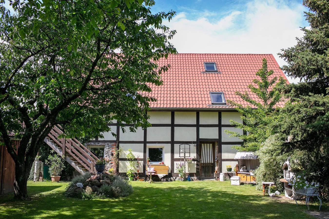 Apartamento entero, Apartamento 'Fewo 1' con terraza privada, jardín privado y Wi-Fi in Friedrichswalde, Barnimerland Region