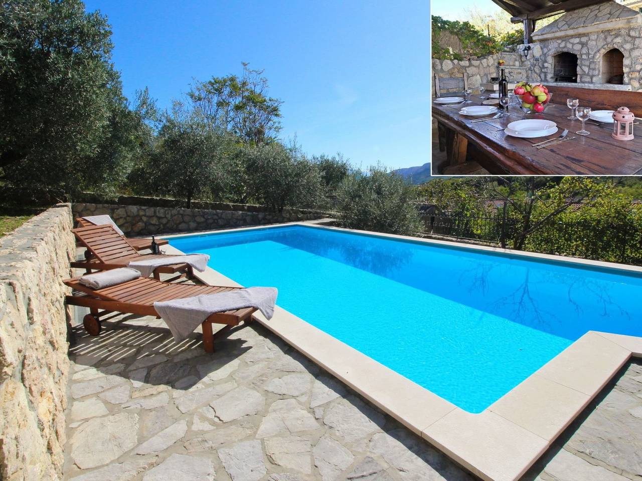 Renoviertes Steinhaus mit Garten und Pool ideal in Baska, Krk