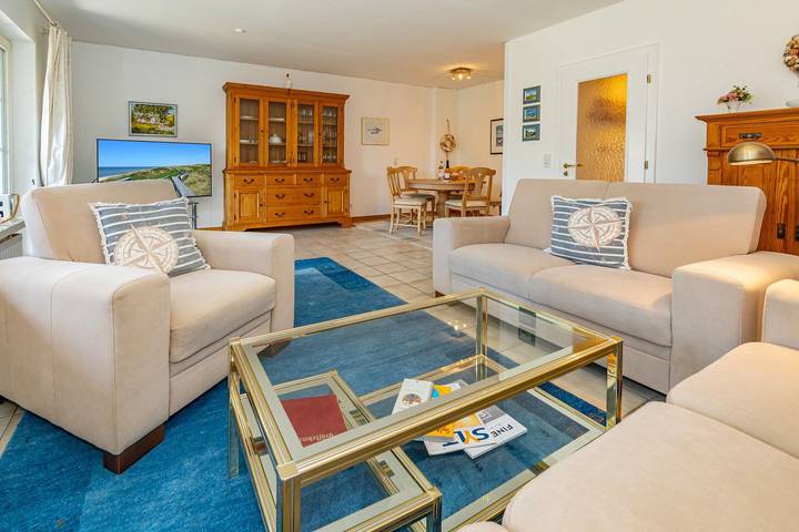 Ganze Wohnung, Großzügige Ferienwohnung Rüm hart auf Sylt mit Terrasse für max. 5 Personen. in Keitum, Sylt (Gemeinde)