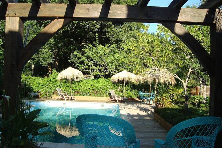 Maison de vacances pour 4 personnes, avec jardin à Lacquy