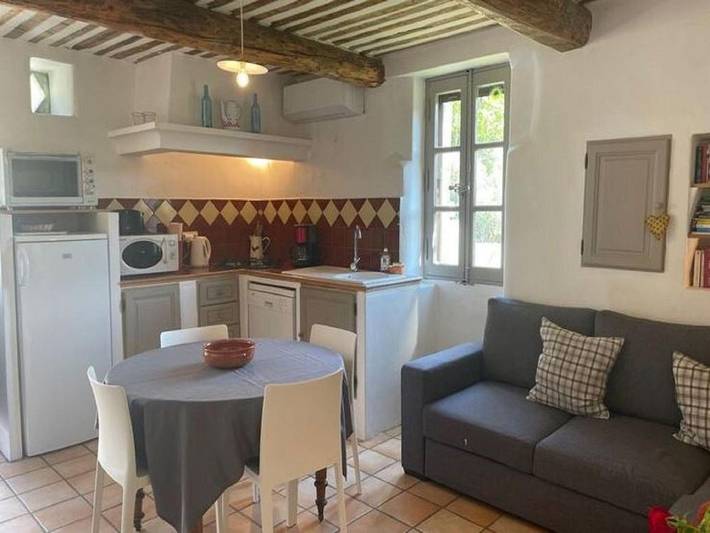 Location de vacances pour 6 personnes, avec jardin ainsi que terrasse et piscine, animaux acceptés à Lacoste - 4