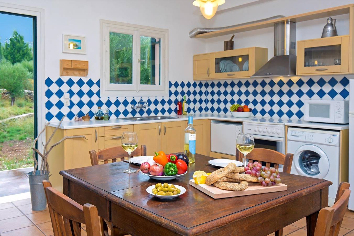 Bright Beachfront Villa close to Vathy and Tavernas with Direct Beach Access in Greece