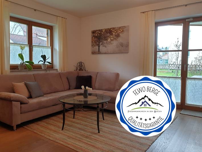 Ferienwohnung für 4 Personen, mit Terrasse und Ausblick im Mittenwald