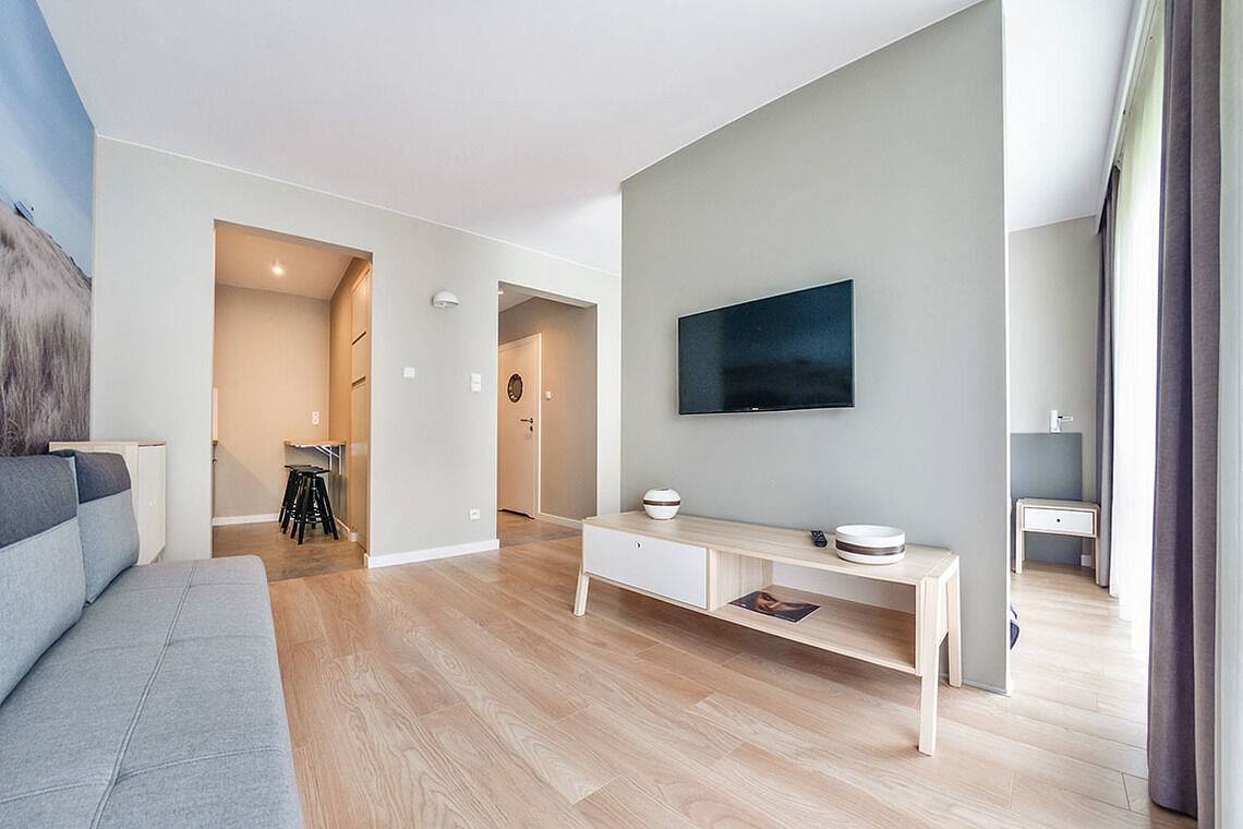 Cały apartament wypoczynkowy, Apartament wakacyjny dla 4 osób z balkon in Ustka, Morze Bałtyckie