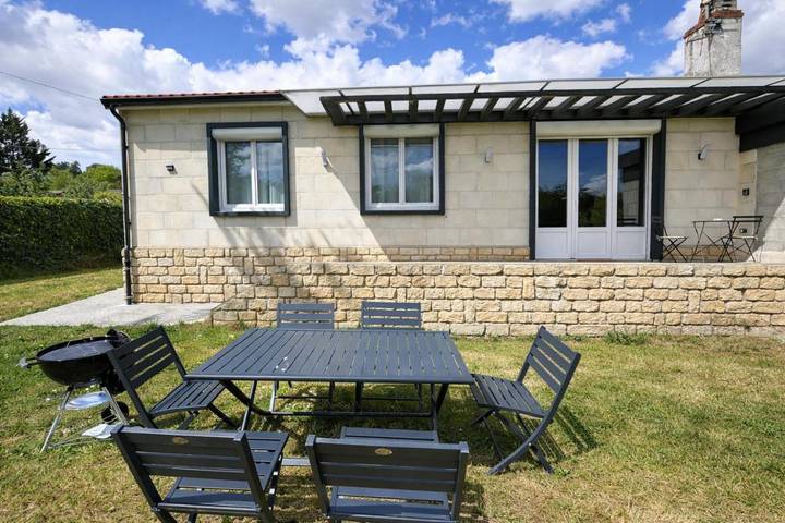 Maison de vacances pour 6 personnes, avec Balcon et Terrasse ainsi que Jardin et Vue à Cenon