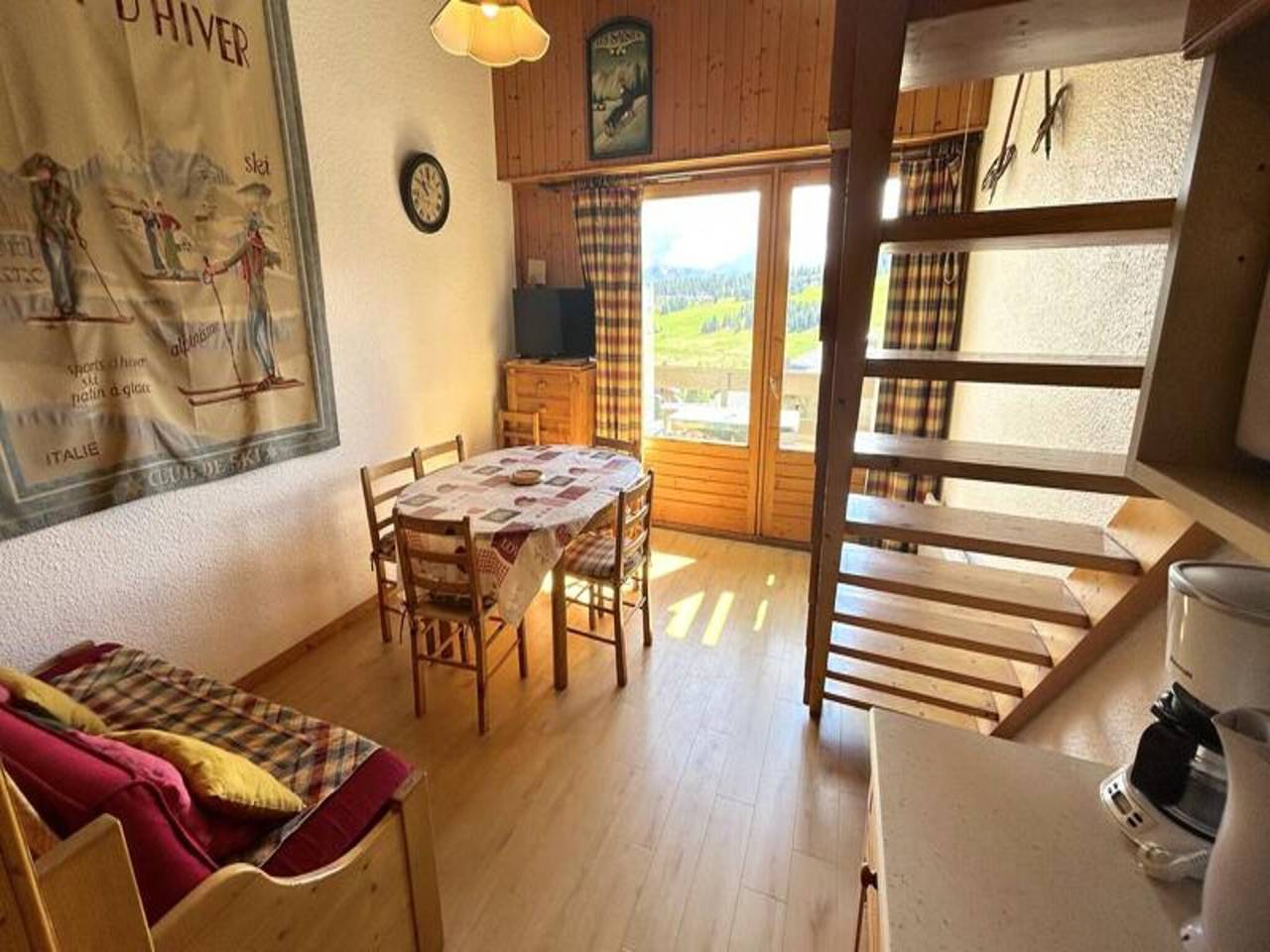 Apartamento entero, Apartamento en Mont Bisanne con balcón in Les Saisies, Albertville region