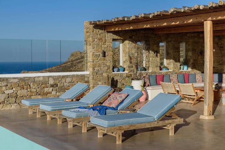 Villa mit pool für 6 Personen, mit Balkon und Seeblick sowie Garten auf Mykonos - 3