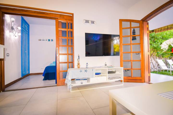 Apartamento para 6 personas, con jardín en Gran Canaria Sur