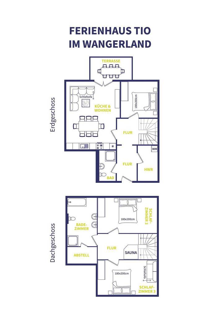 Ferienhaus für 10 Personen, mit Seeblick und Ausblick sowie Garten und Sauna in Wangerland - 2