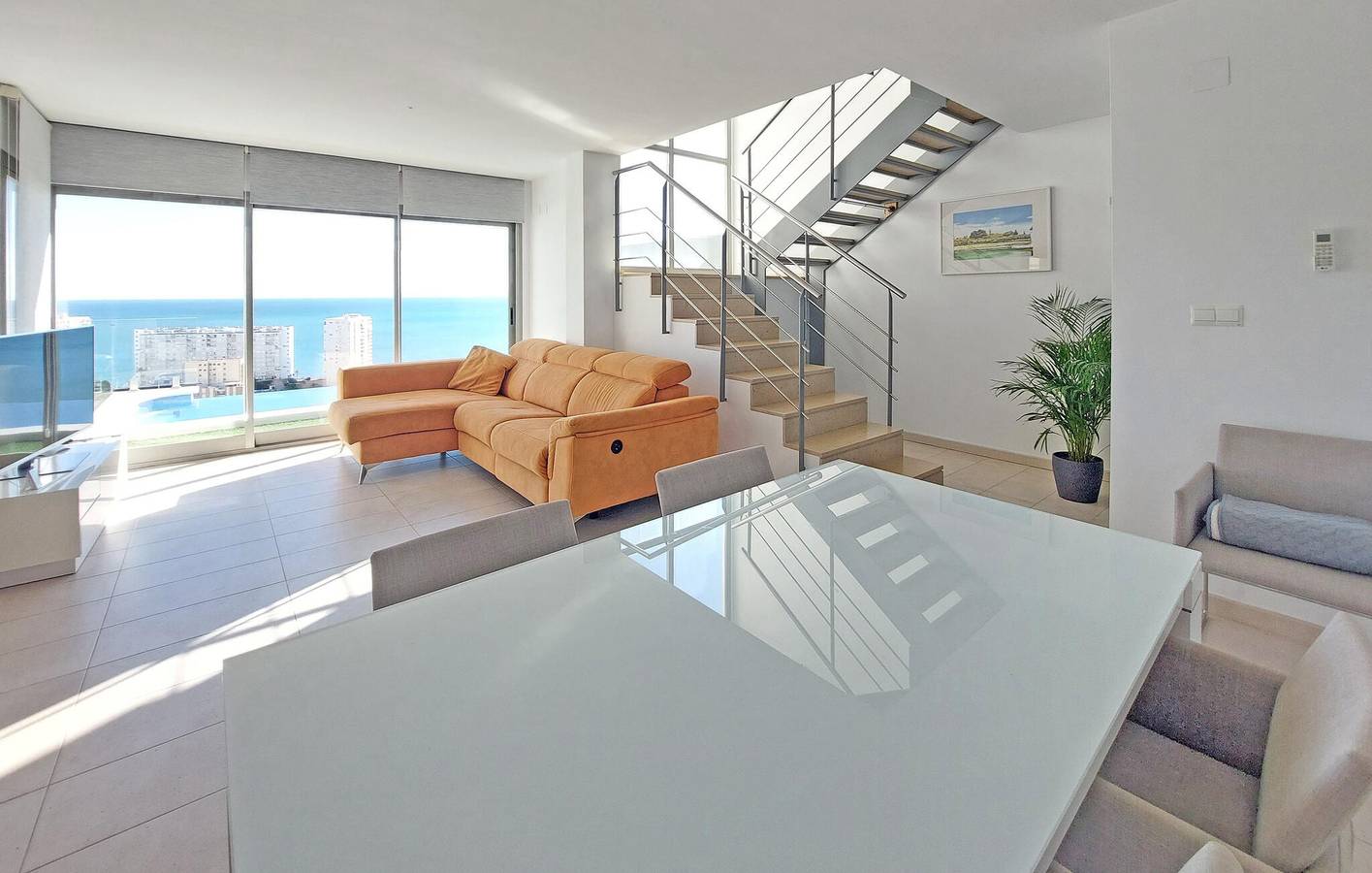 Apartment mit Meerblick, Pool und Parkplatz in Cullera, Costa de Valencia