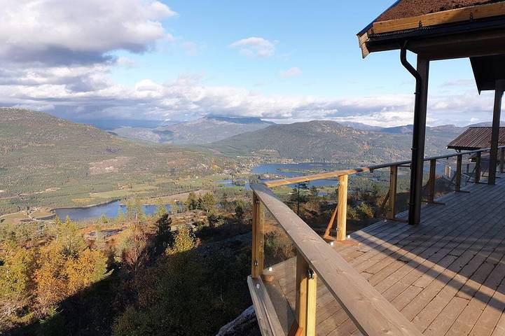 Ferienhaus Trollebo - unverbauter Blick - Bergpanorama - Skipiste -  Wandern in Vrådal, Kviteseid
