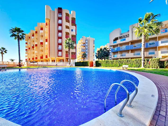 Ferienwohnung für 6 Personen, mit Kinderpool und Balkon, mit Haustier in La Manga