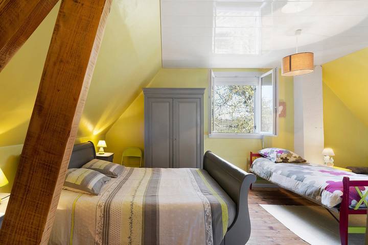 Chambre d’hôte pour 5 personnes, avec Jardin