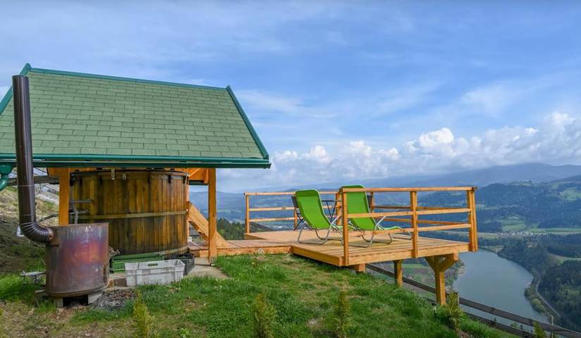 Zelt für 2 Personen, mit Whirlpool und Terrasse sowie Garten und Sauna in Kärnten