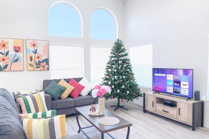 Chalet para 7 personas, con terraza y piscina en Las Vegas