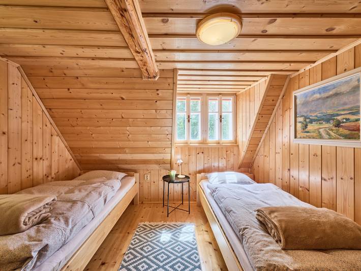 Ferienhaus für 5 Personen, mit Terrasse und Garten sowie Sauna und Ausblick in Nordböhmen - 4