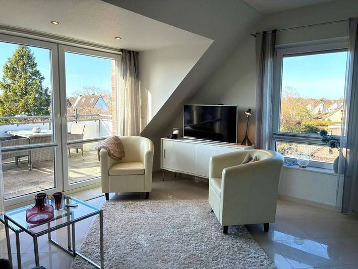Ferienwohnung für 4 Personen, mit Balkon und Terrasse in Cuxhaven Strand