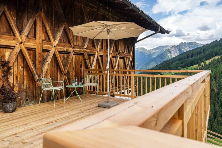 Ganze Wohnung, Ferienwohnung 'Mucher Michl' mit Bergblick, privater Terrasse und Wlan in Ulfas, Moos in Passeier