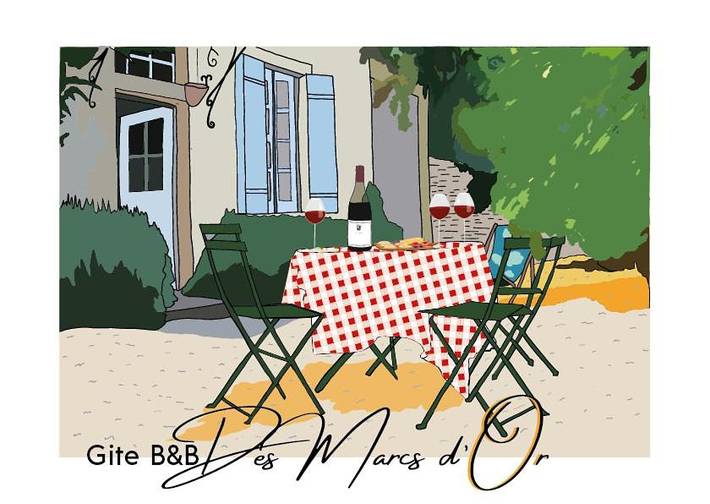Chambre d’hôte pour 2 personnes, avec Terrasse et Jardin à Dijon