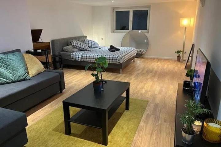 Gîte pour 10 personnes, avec Balcon ainsi que Terrasse et Piscine à Lampertheim