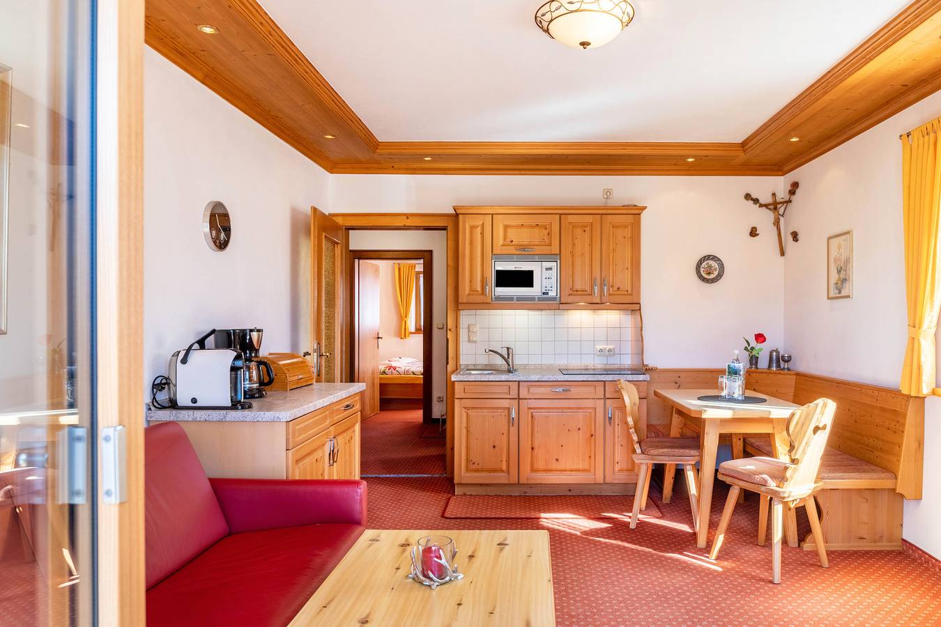 Ganze Wohnung, Ferienwohnung 'Alpenblick Tilly - Barmsee' mit Bergblick, privater Terrasse und Wlan in Krün, Bayerische Alpen