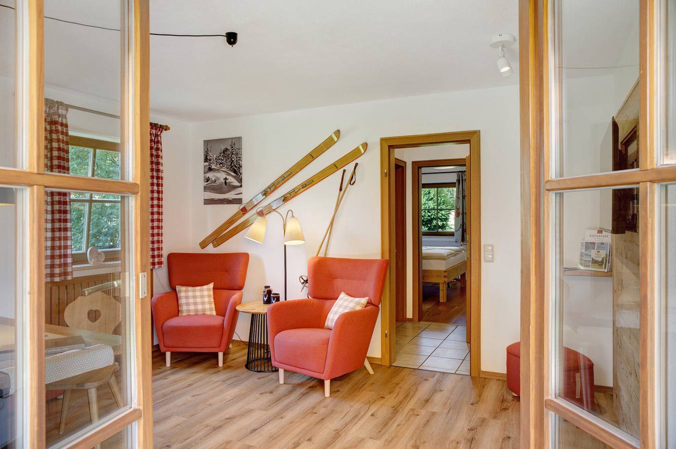 Ganze Wohnung, Apartment 'Appartement Ammerheimat' mit Bergblick, gemeinsamer Terrasse und Wlan in Oberammergau, Bayerische Alpen